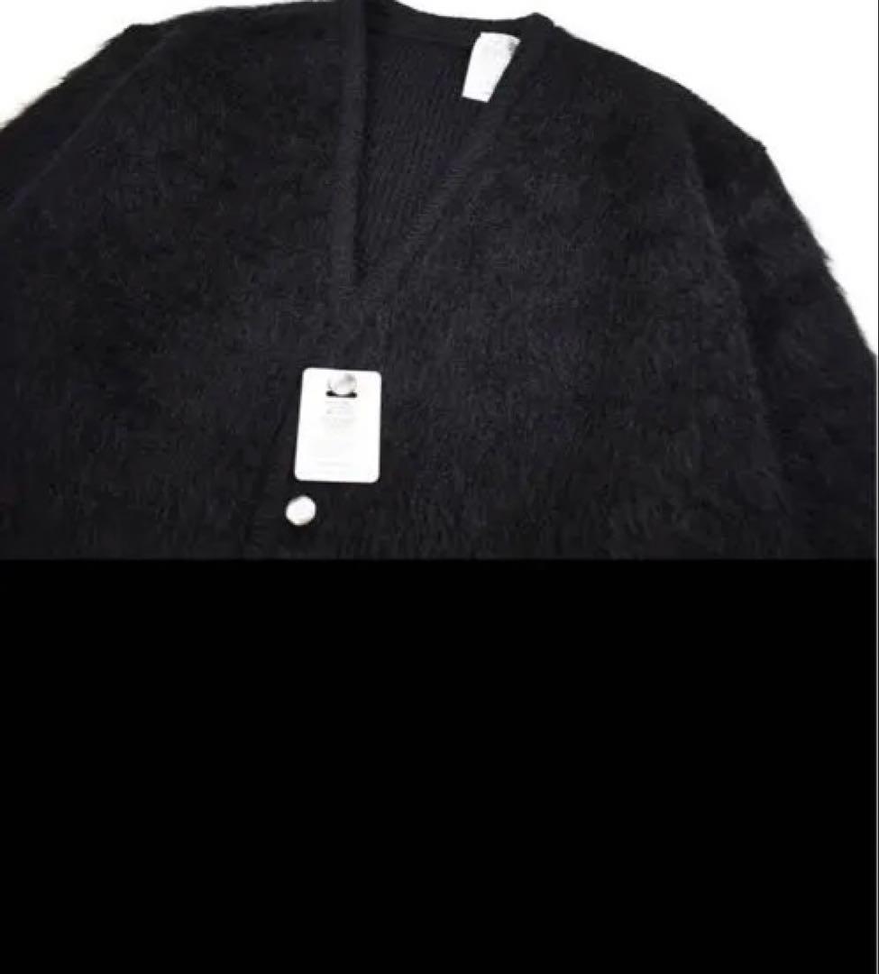 新品a.r.p.ShaggyMan MohairCardigan BLACK