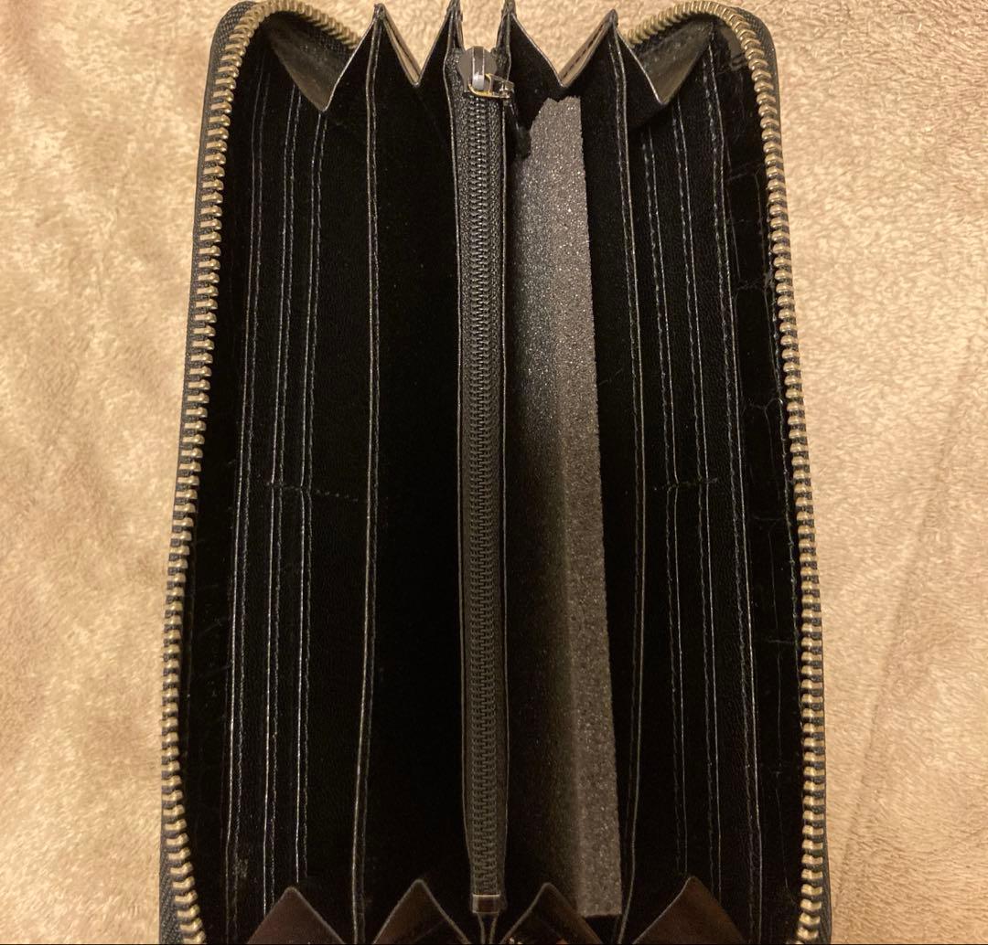 JRA認定品 クロコダイル 長財布 ブラック