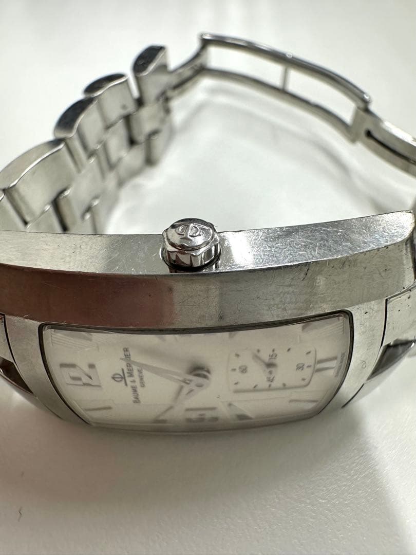 Baume&Mercier シルバー クォーツ 時計【ジャンク】