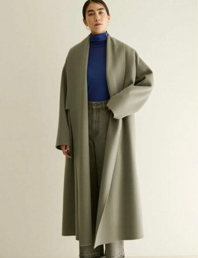 【3WAY】フリーダムコート / ショールカラーロングガウン　吉高由里子着用