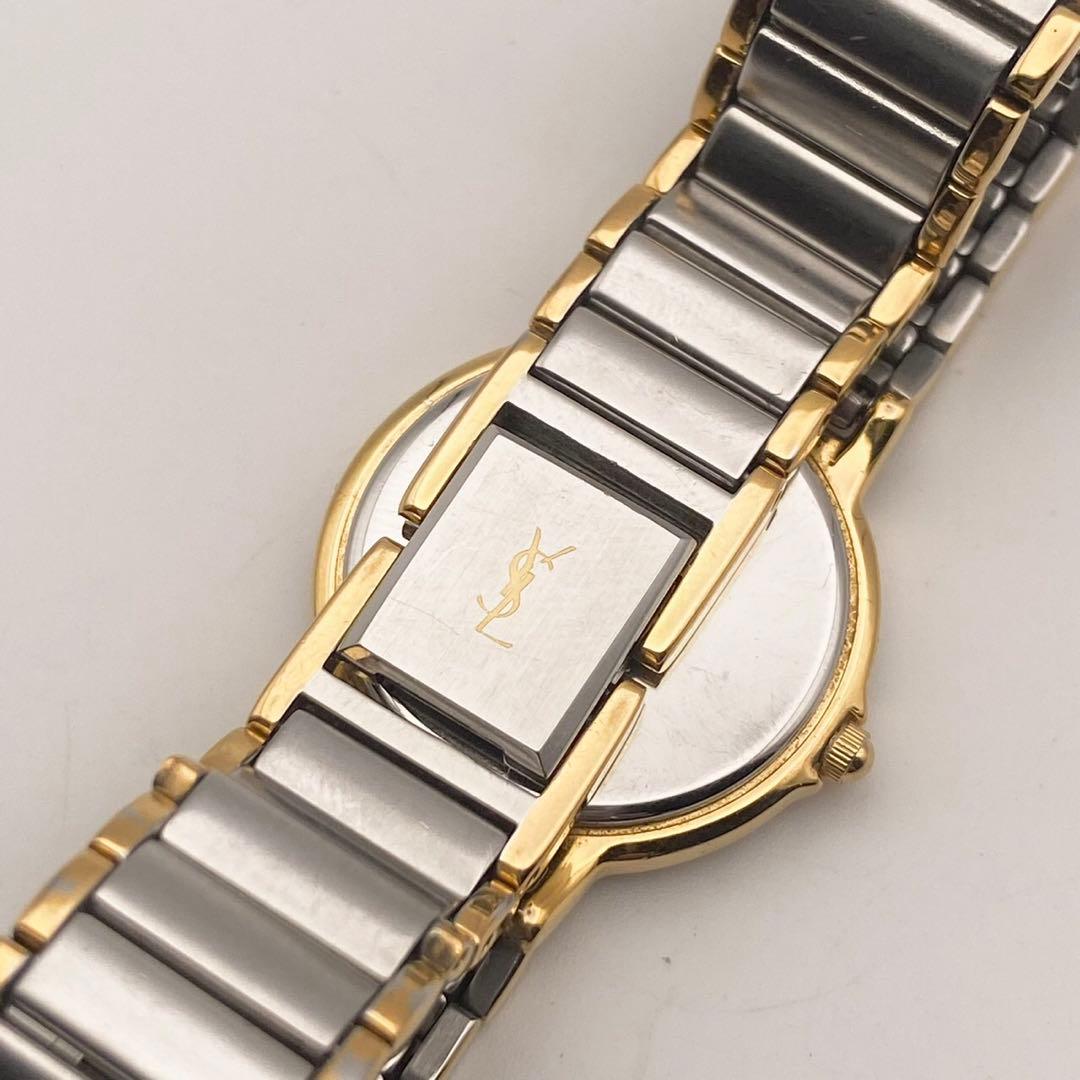 【稼働品】イヴ・サンローラン 2200 クォーツ 腕時計 コンビ