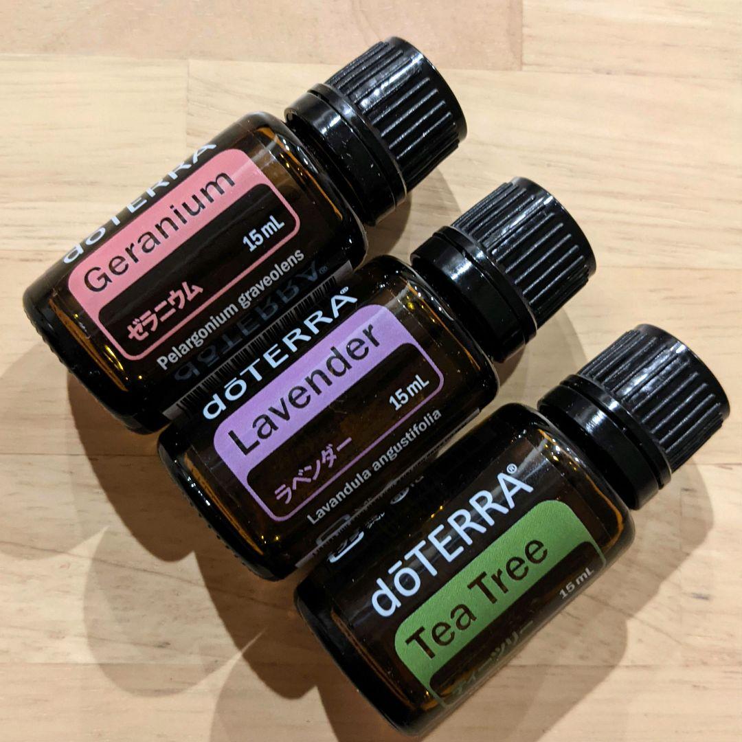 ドテラ　doTERRA　ゼラニウム&ラベンダー&ティーツリー15ml 　新品