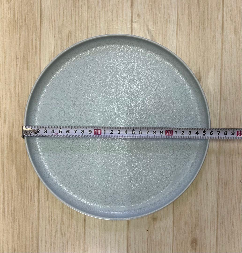 ラスター釉色変わり26cm浅口切立皿(3枚)