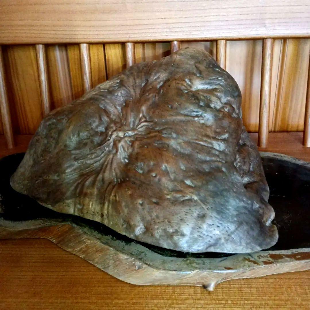 天然木　コブ置物 　飾り台付き