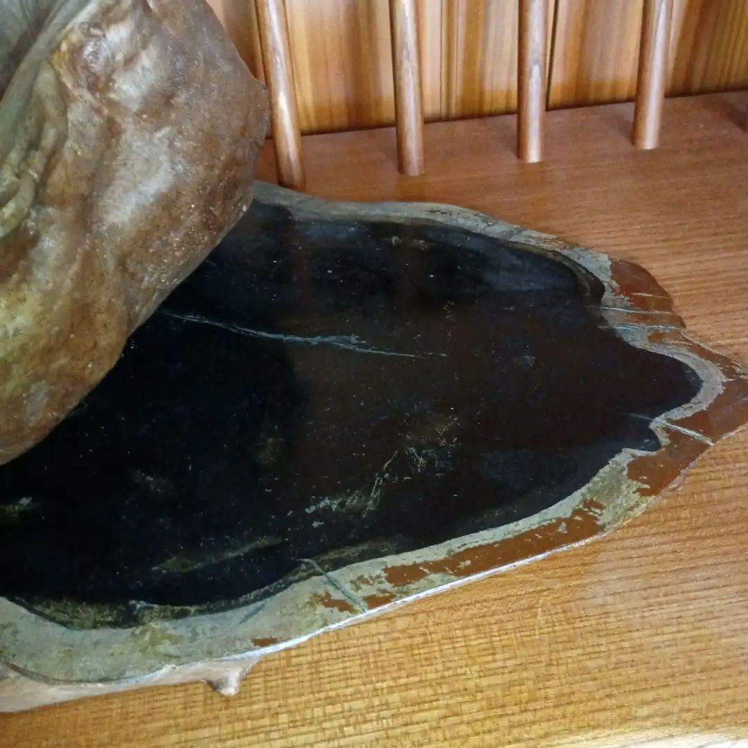 天然木　コブ置物 　飾り台付き