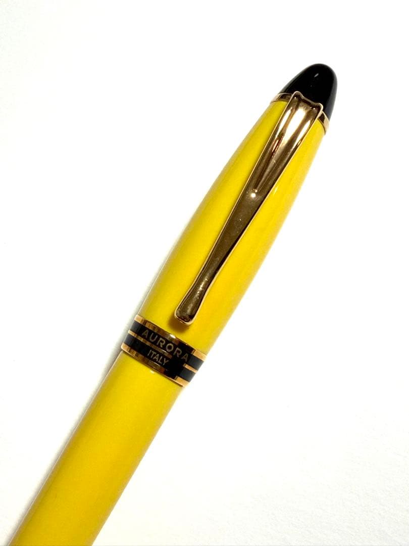 AURORA アウロラ イプシロン 万年筆 イエロー F