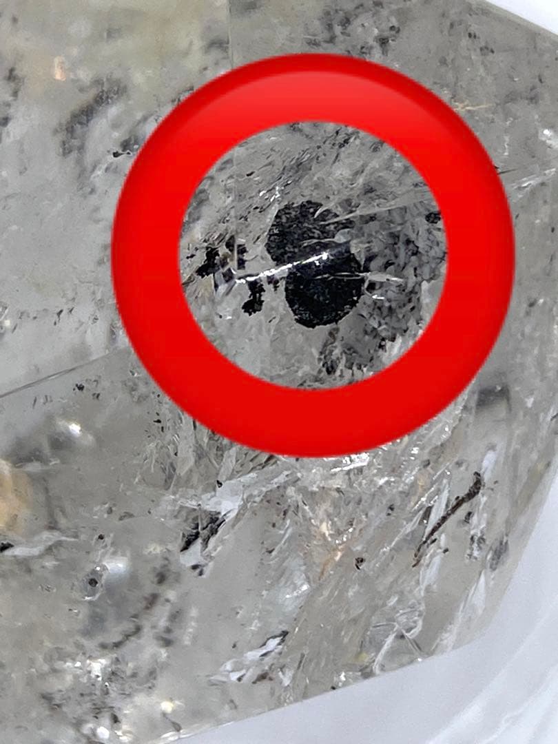 エレスチャル水入り水晶　流砂入り　虹入り　原石　置物　天然石　パワーストーン