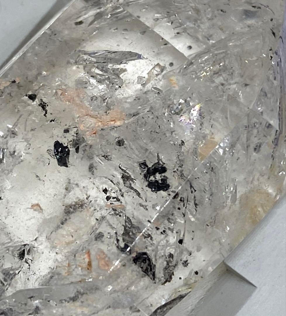 エレスチャル水入り水晶　流砂入り　虹入り　原石　置物　天然石　パワーストーン