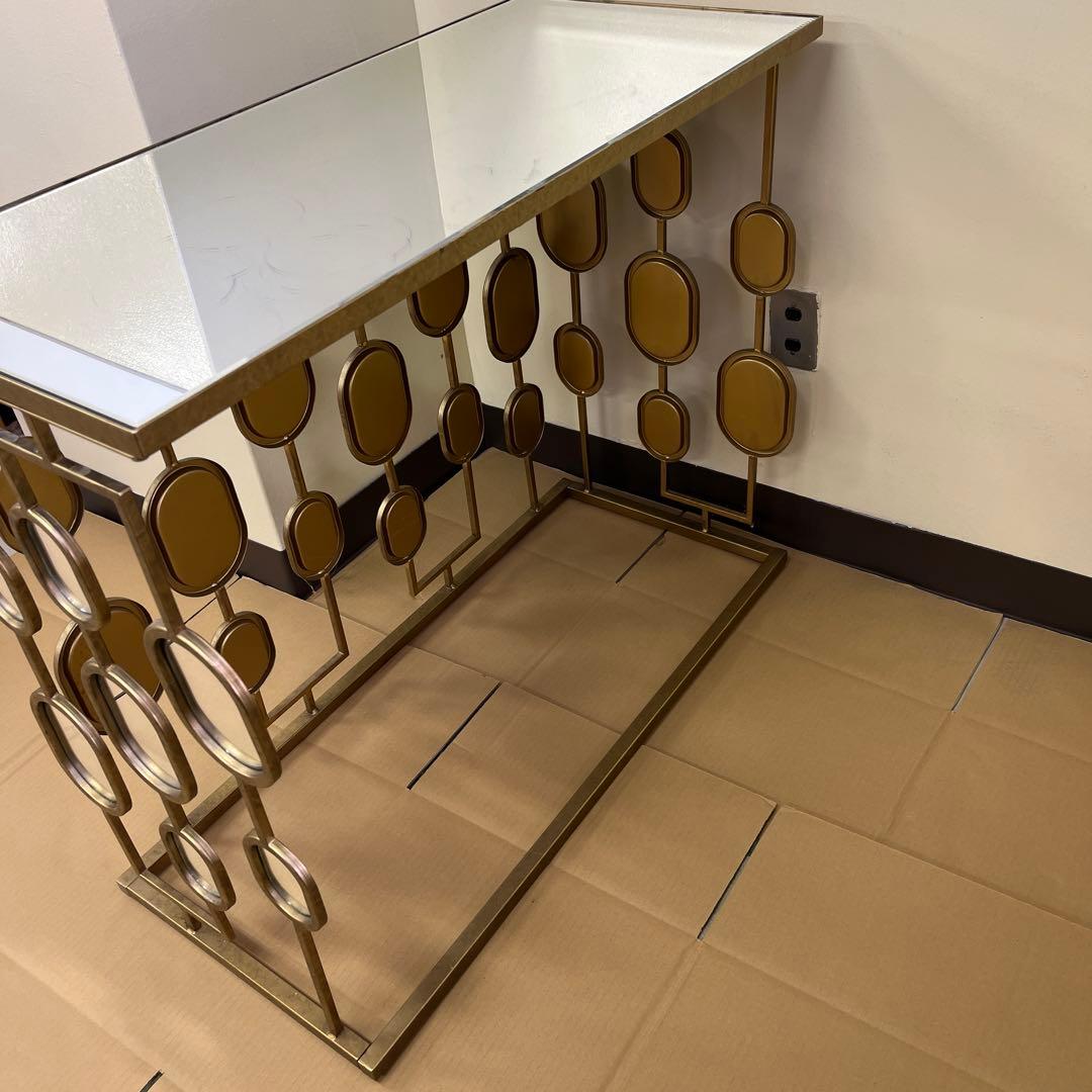 Ashley Majaciコンソールテーブルアンティーク加工ミラーA92