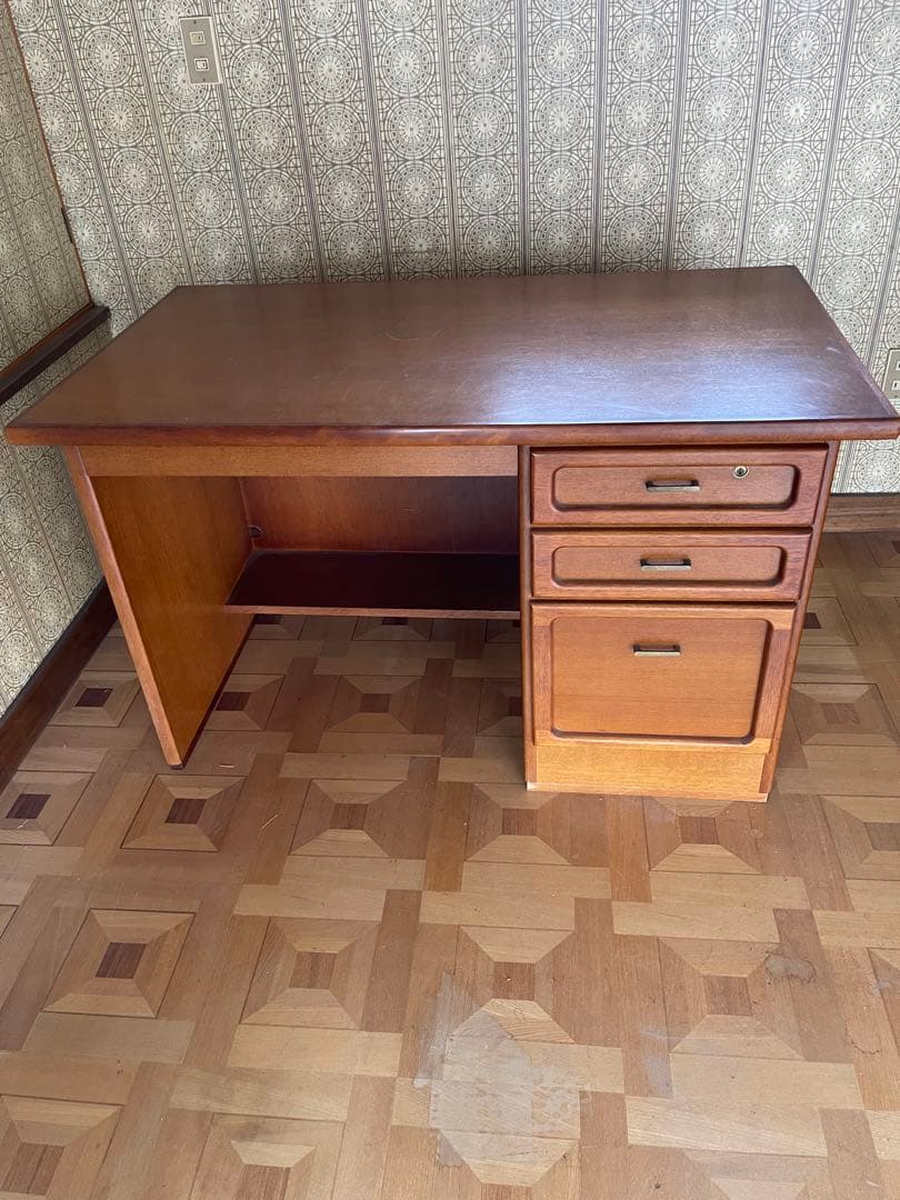 送料込み　木製書斎机