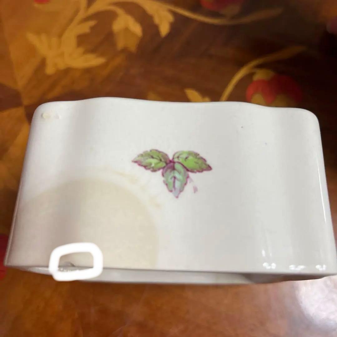 【アンティーク】スポード ビリングスレイローズ バターケース レア 訳あり