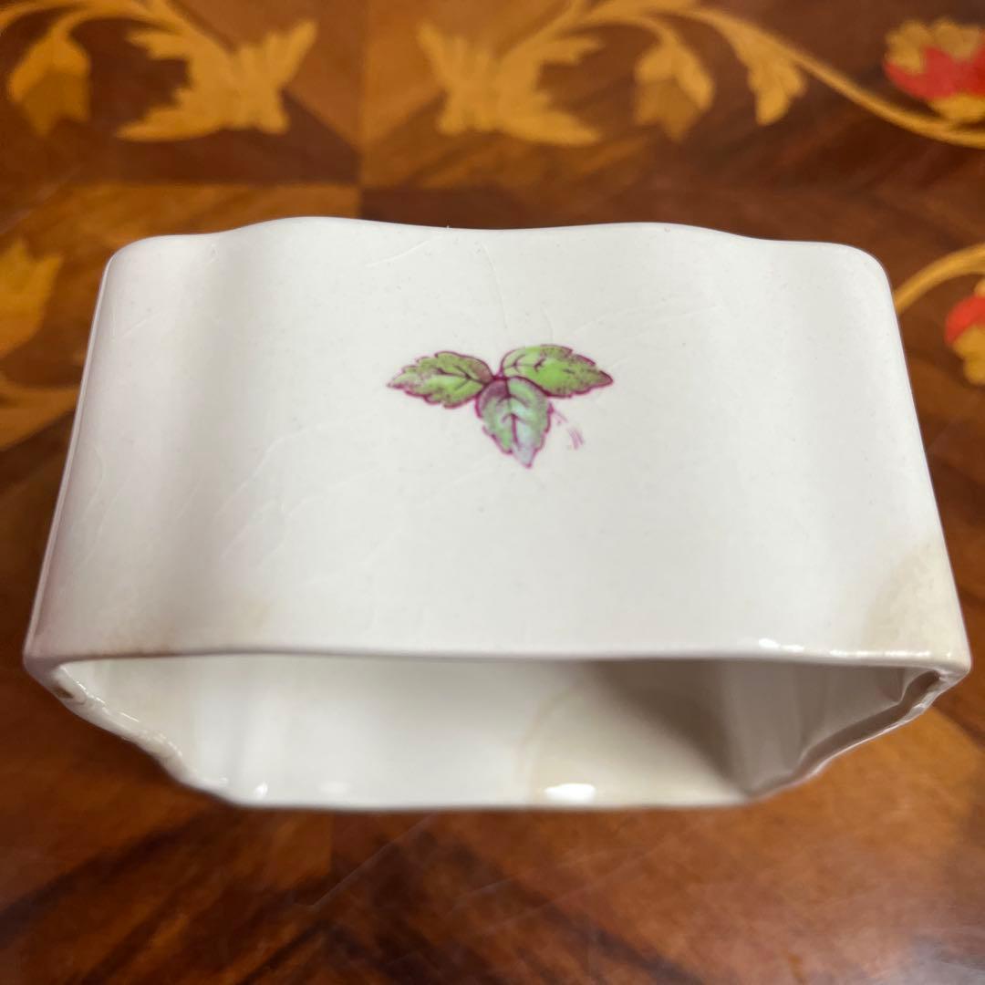 【アンティーク】スポード ビリングスレイローズ バターケース レア 訳あり