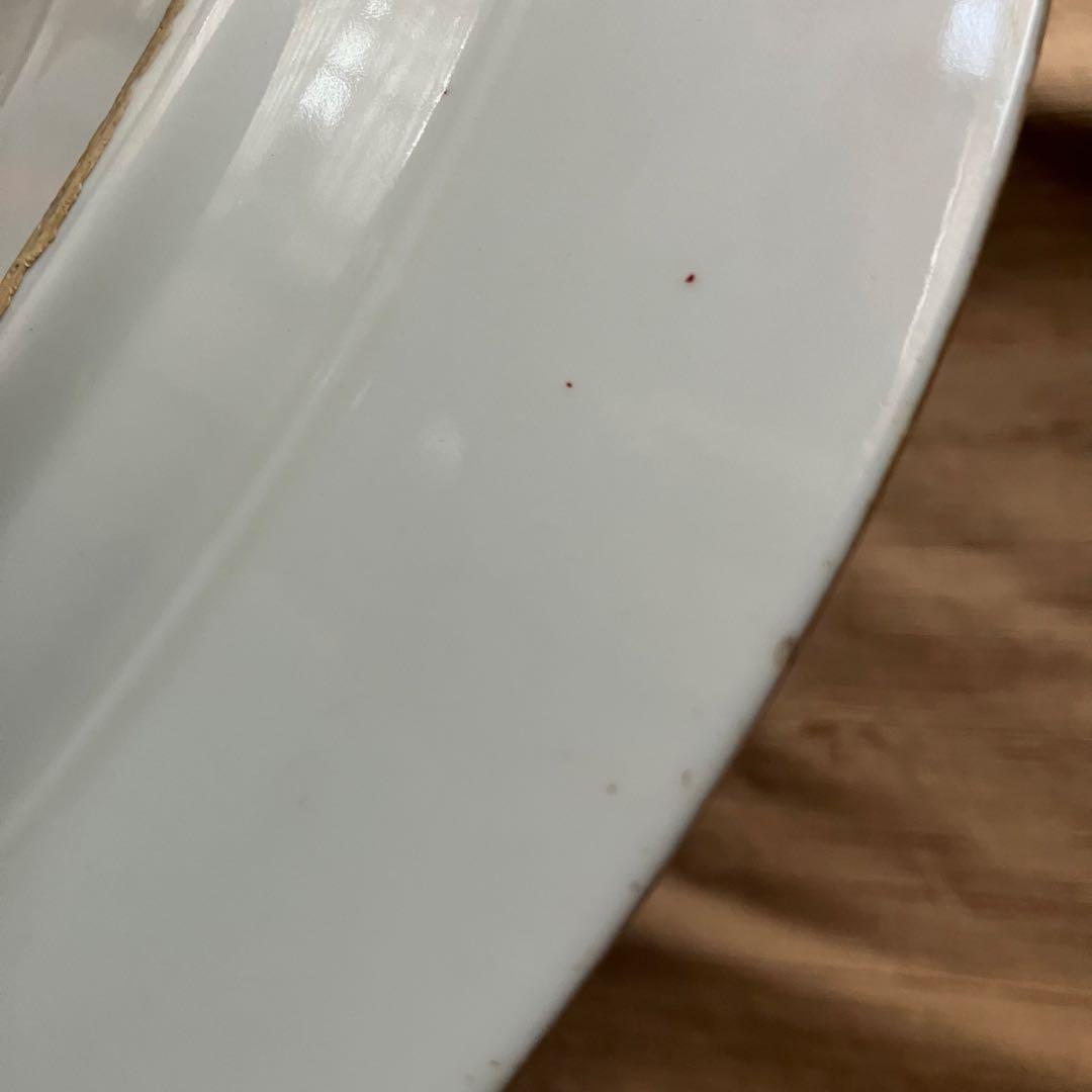 オールドノリタケ ハンドルプレート　皿　シノワズリ　ブーケ　アールデコ