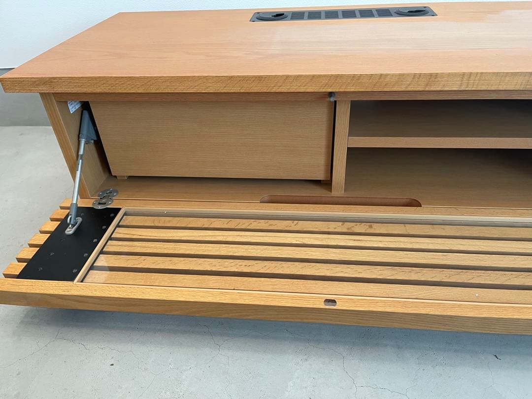 大型210cmモリタインテリア　レッタ+3170無垢材テレビボードテレビ台