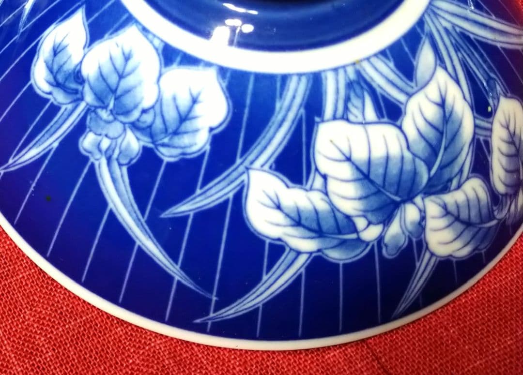 ♦染付け「呉須」【有田焼】♥50年前ヴィンテージ品♥高級感漂うお茶碗１0皿