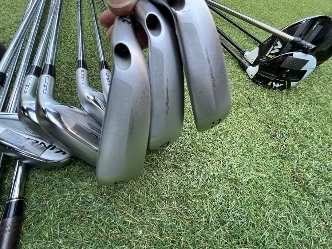 『最後の値下げ』カスタム フルセット！ワンレングスアイアン13本＋予備シャフト