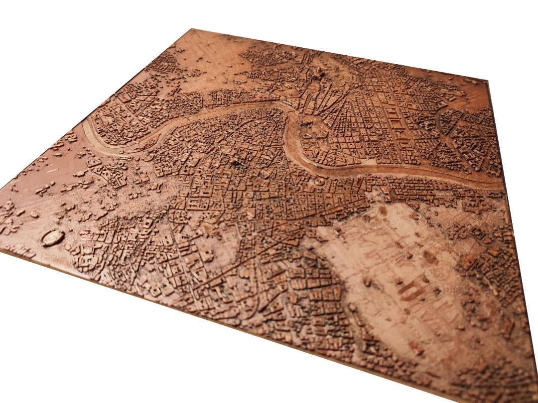 ローマ　立体模型　287mm×287mm