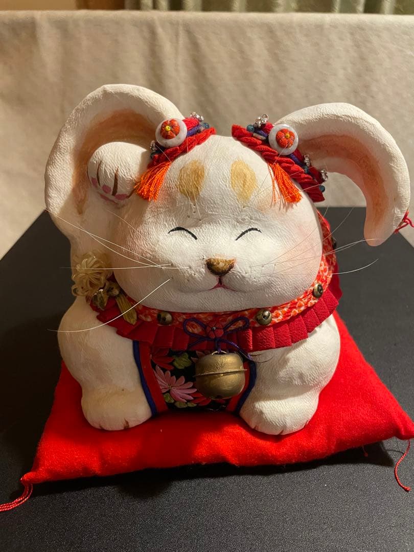 招き猫　福猫　招き兎　石渡いくよ