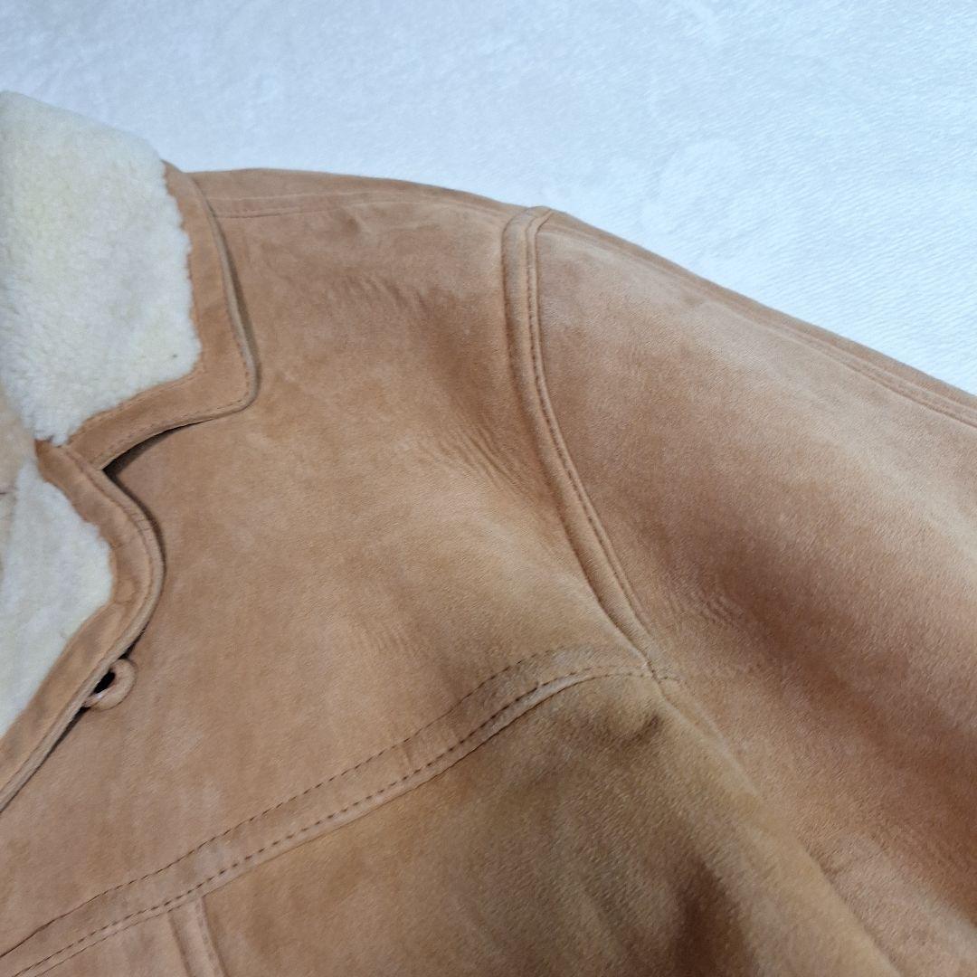 イタリア製✨ムートンコート　リアルレザー　裏ボア　サイズ50