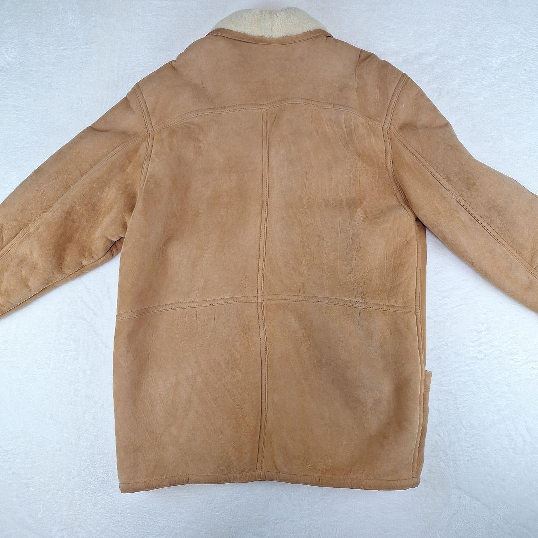 イタリア製✨ムートンコート　リアルレザー　裏ボア　サイズ50