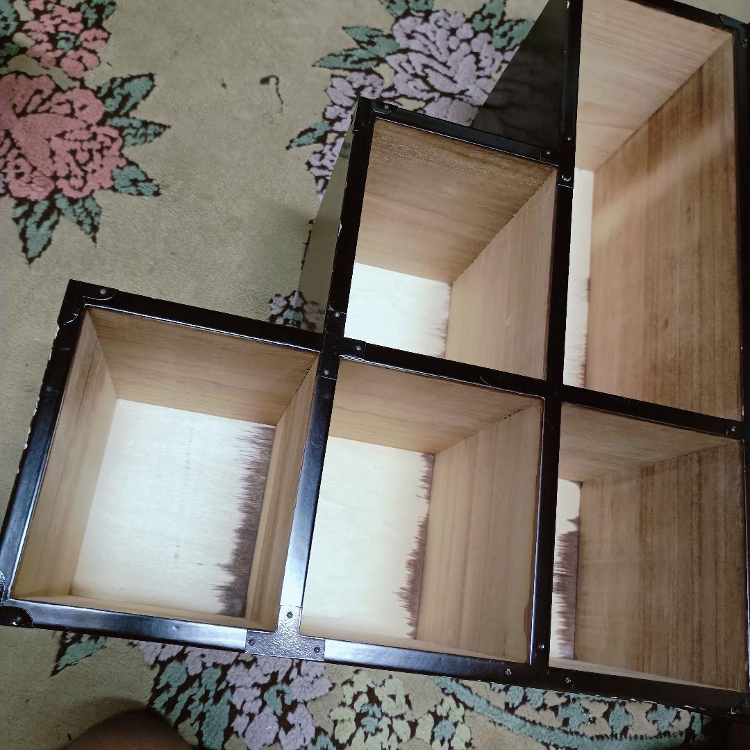 階段タンス　桐 漆塗り 漆器　アンティーク ヴィンテージ　和箪笥