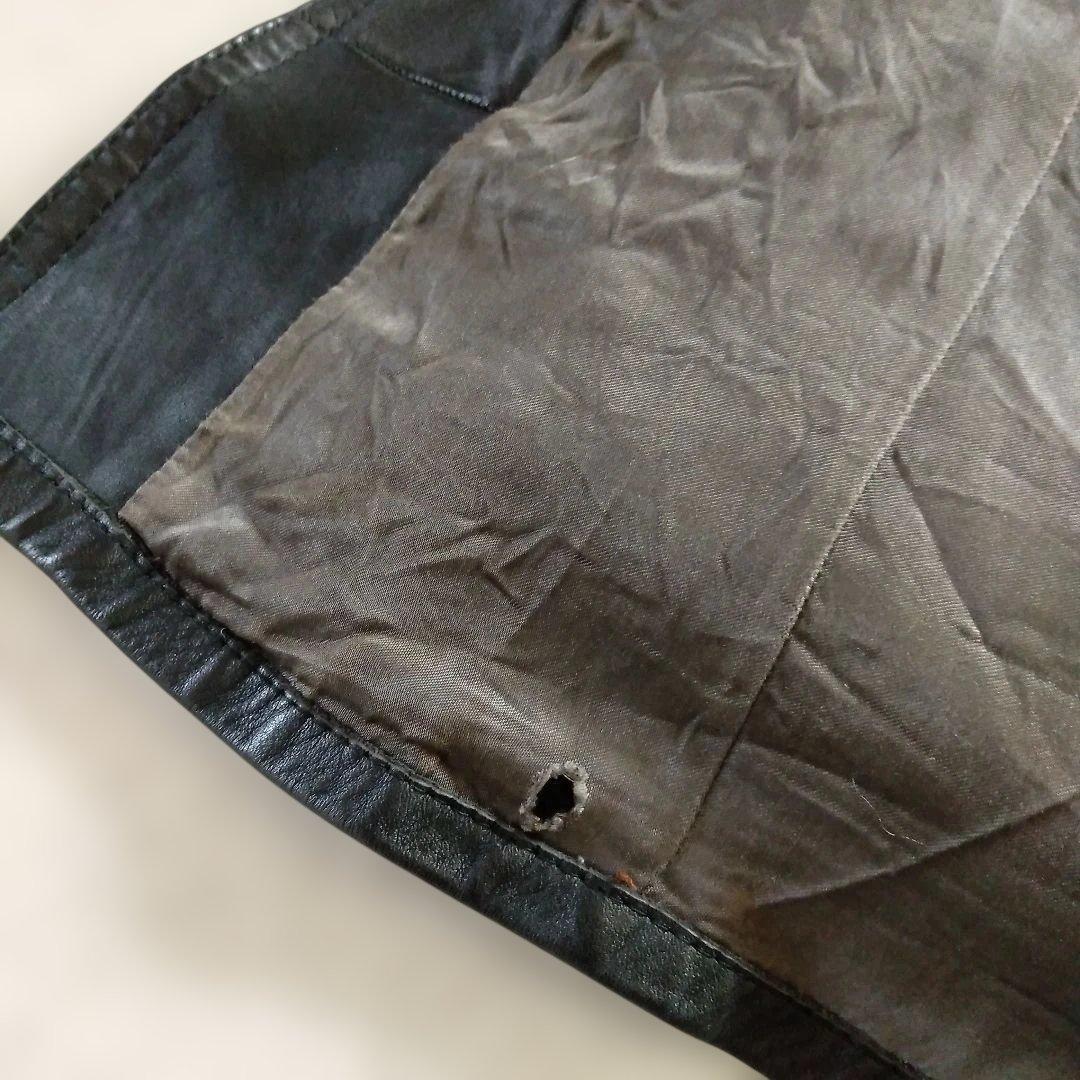 70s Vintage レザーハーフコート レザージャケット カーコート