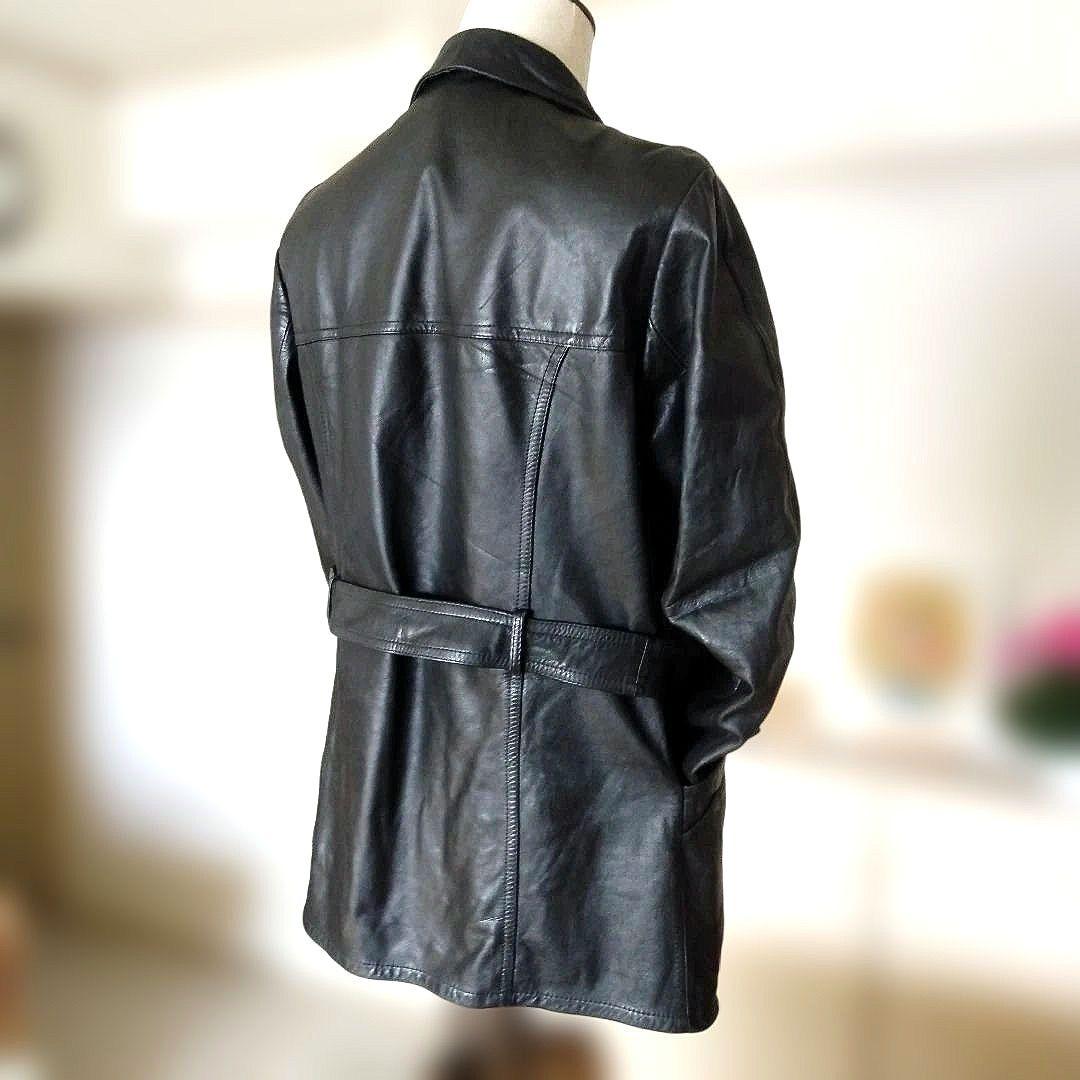 70s Vintage レザーハーフコート レザージャケット カーコート