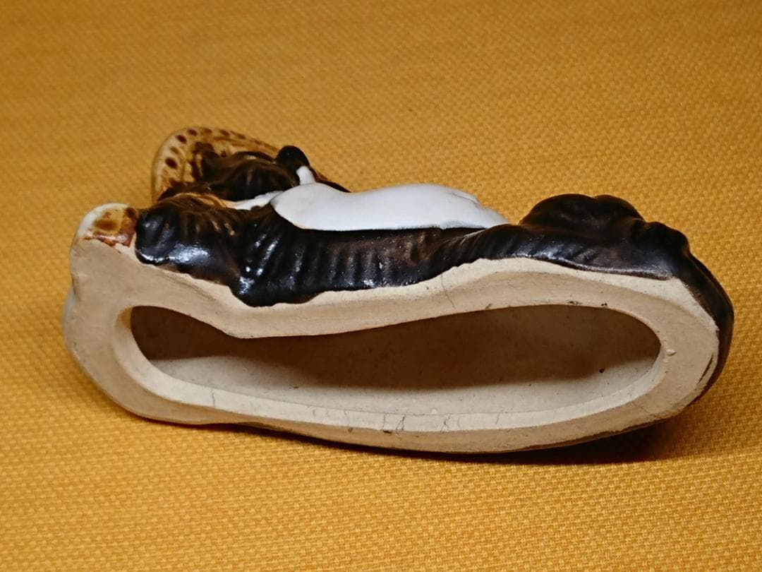 人形　たぬき　狸　陶器　オブジェ　置物　インテリア　工芸品　美術品　A1112