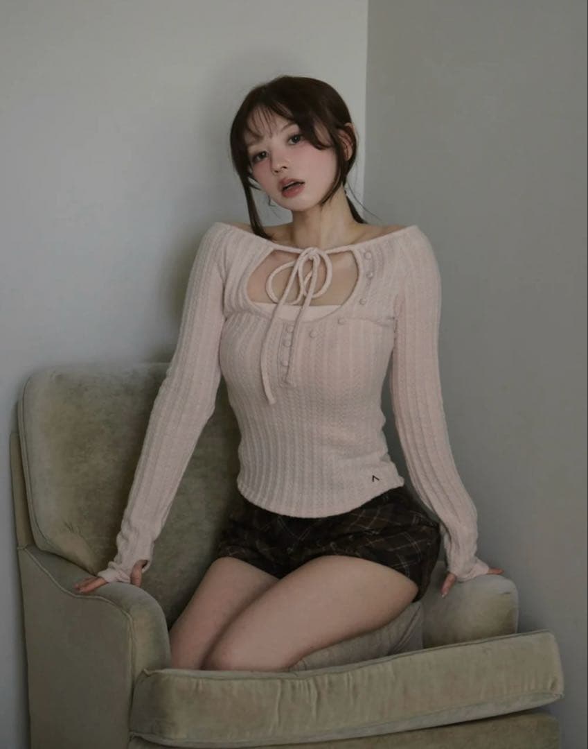 トップス andmary Nini ribbon tops