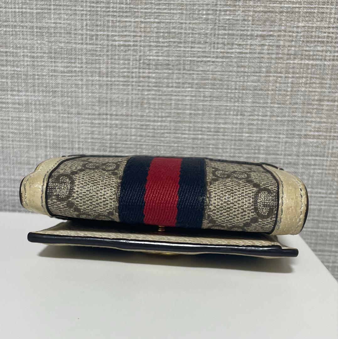 GUCCI オフィディア GG 折り財布 アイボリー
