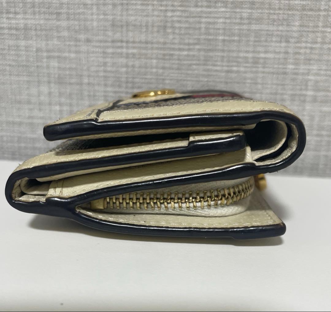 GUCCI オフィディア GG 折り財布 アイボリー