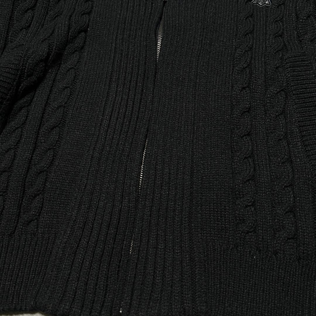 00's Japan Archive クロス 装飾 ニットジャケット 刺繍