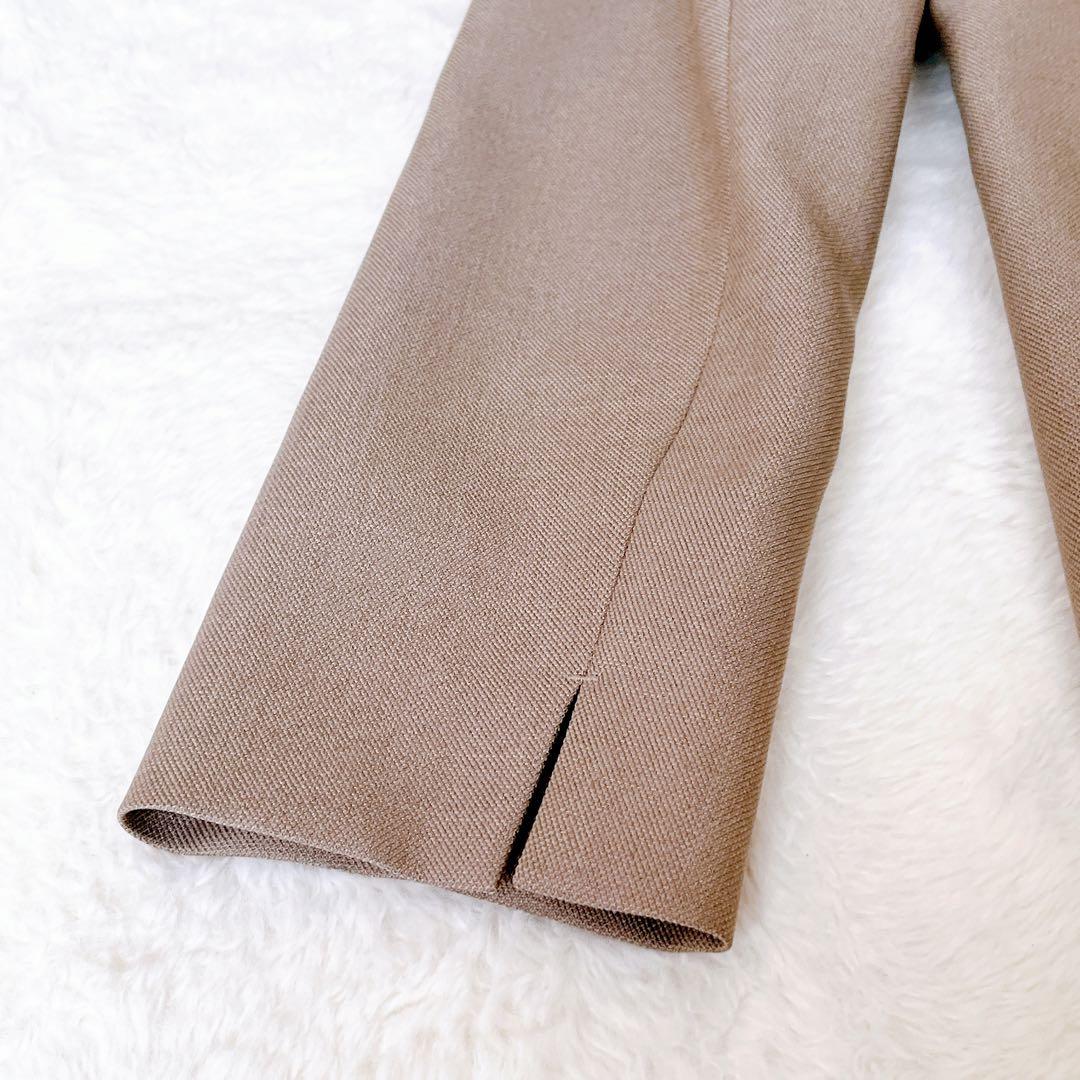 未使用級✨インディヴィ パンツスーツ セットアップ　ベージュ　Mサイズ　洗える