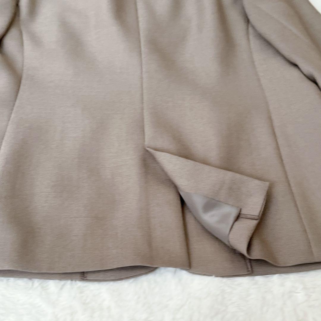 未使用級✨インディヴィ パンツスーツ セットアップ　ベージュ　Mサイズ　洗える