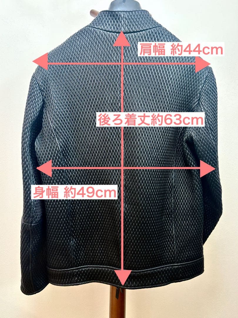 週末セール！エンポリオアルマーニ 希少 シングルライダースジャケット 黒