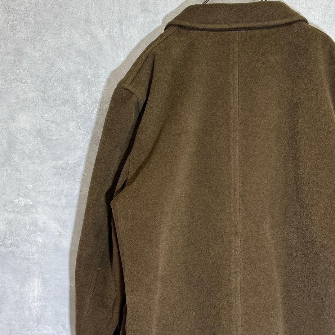 J.PRESS ジェイプレス 2ポケット ウールコート 茶 DM955