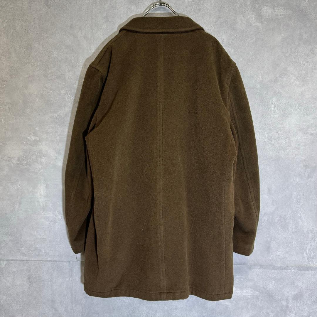 J.PRESS ジェイプレス 2ポケット ウールコート 茶 DM955