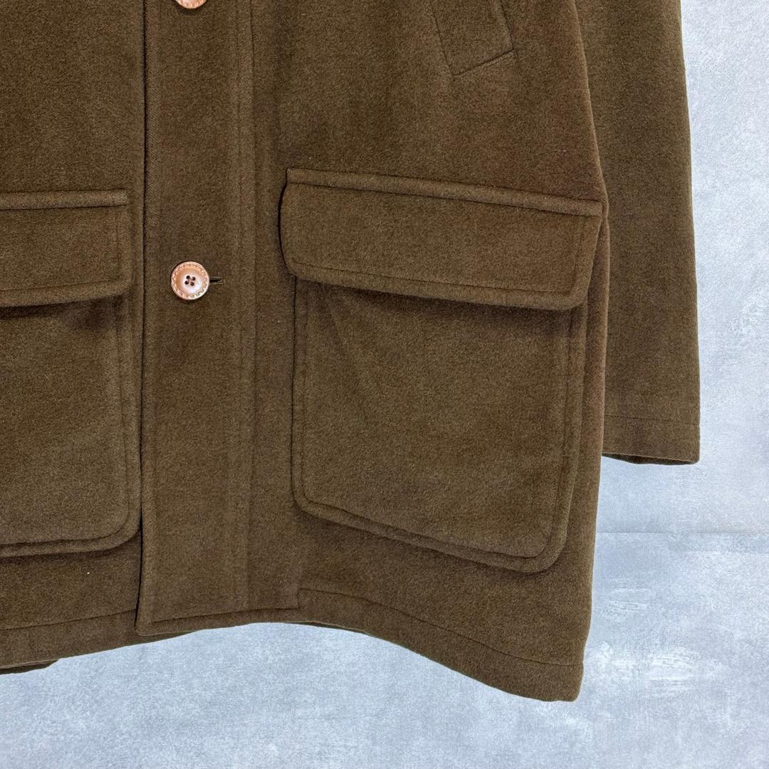 J.PRESS ジェイプレス 2ポケット ウールコート 茶 DM955