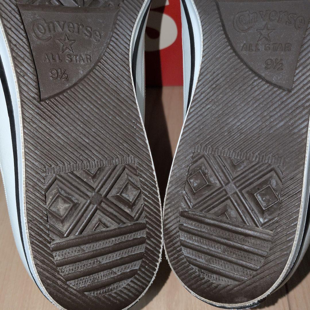 【US9.5】ワンスター　　白×黒　レザー　one star ALL STAR