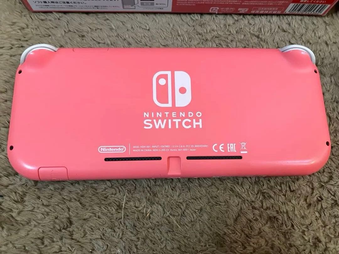 Nintendo Switch Lite ピンク 本体 コーラル 充電器付き