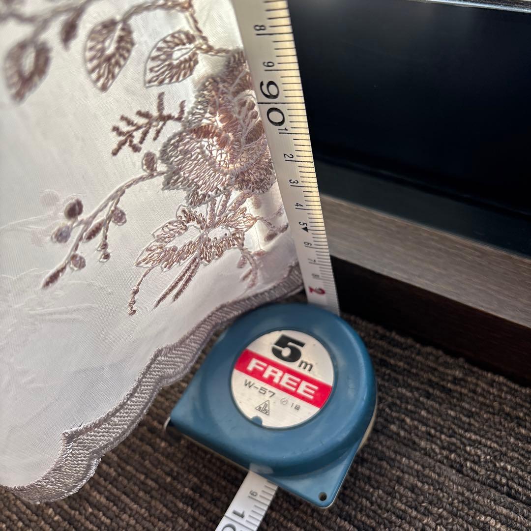 オーダーカーテン シャンパンゴールド刺繍200cmx240~260cm