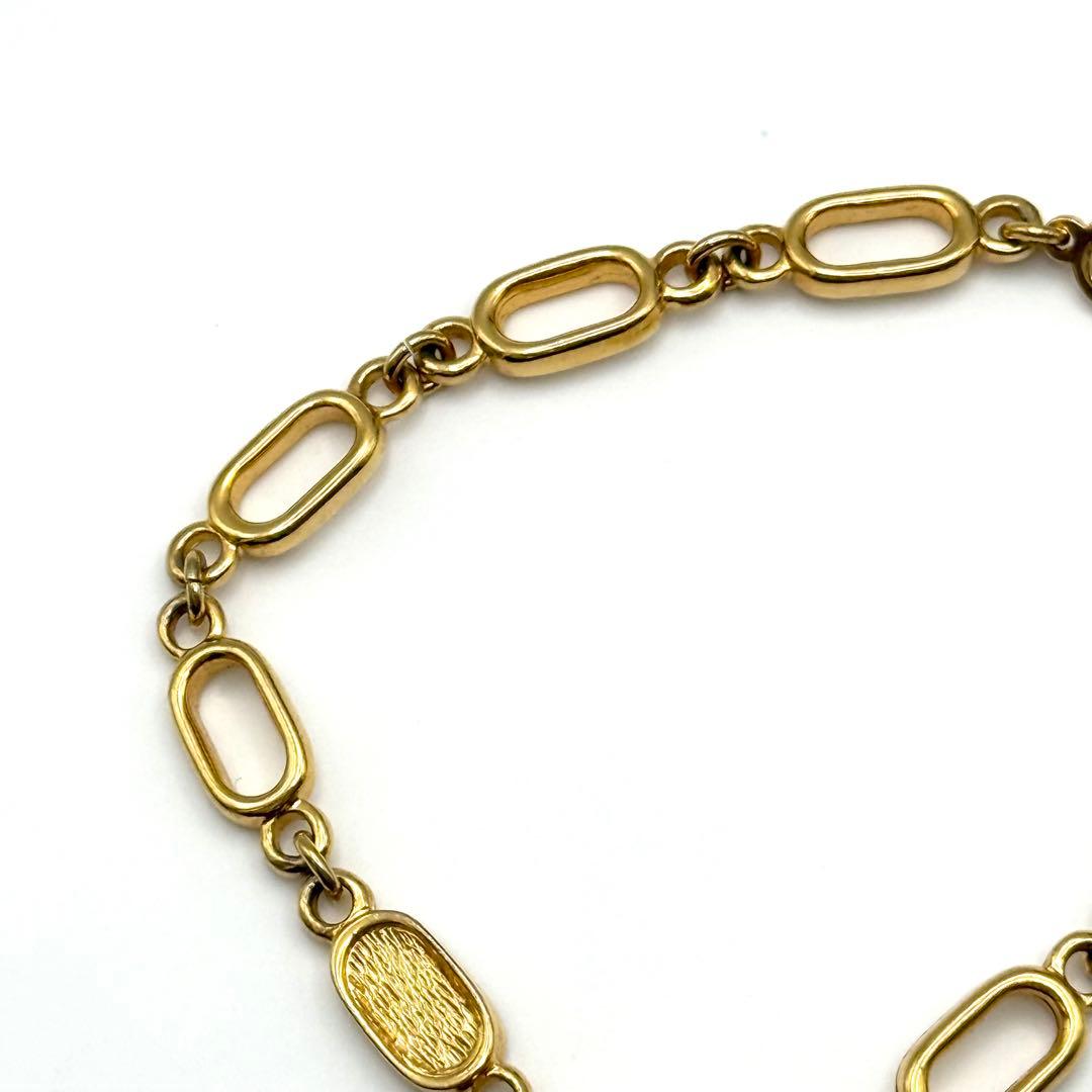 美品✨Dior クリスチャンディオール ゴールド ロゴチャーム ブレスレット