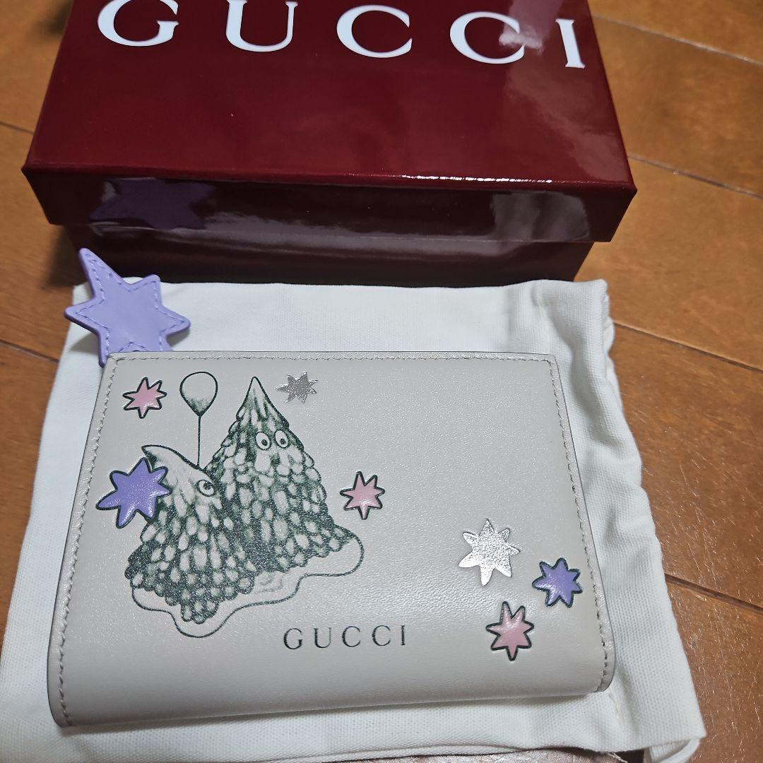 値下げ　GUCCI バイカラースモールウォレット　ヒグチユウコ　日本限定