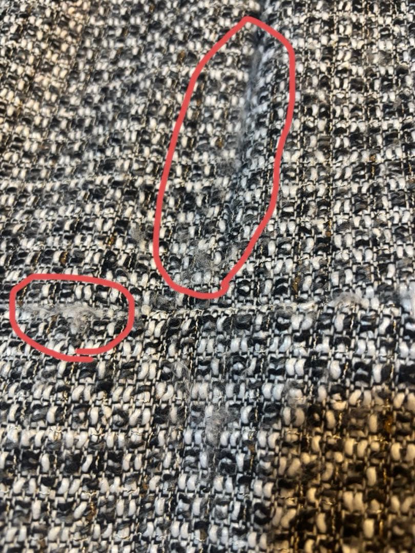 EmiriaWiz ツイード柄 フレアワンピースM