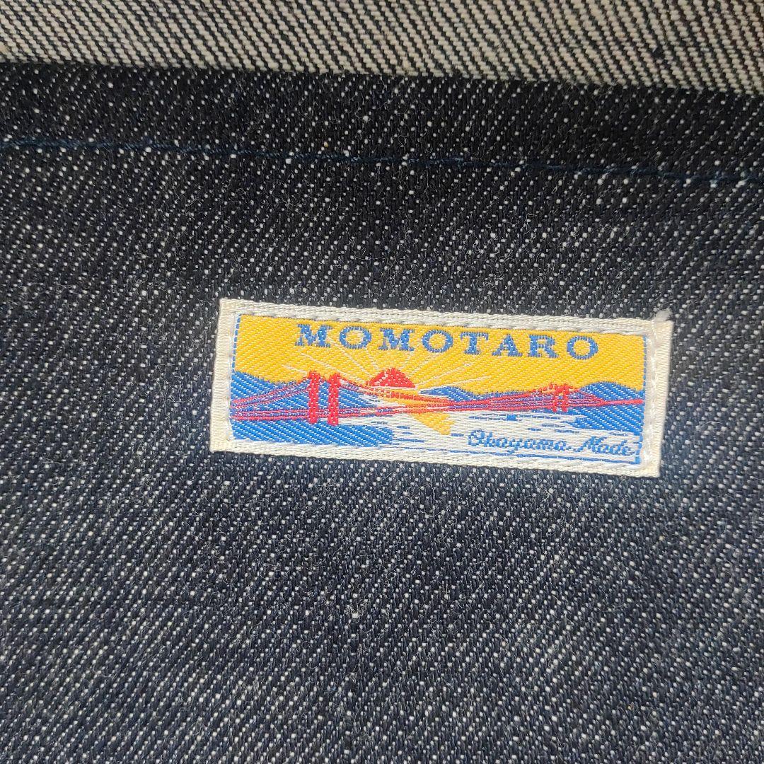 桃太郎ジーンズ　トートバッグ　デニム　牛革