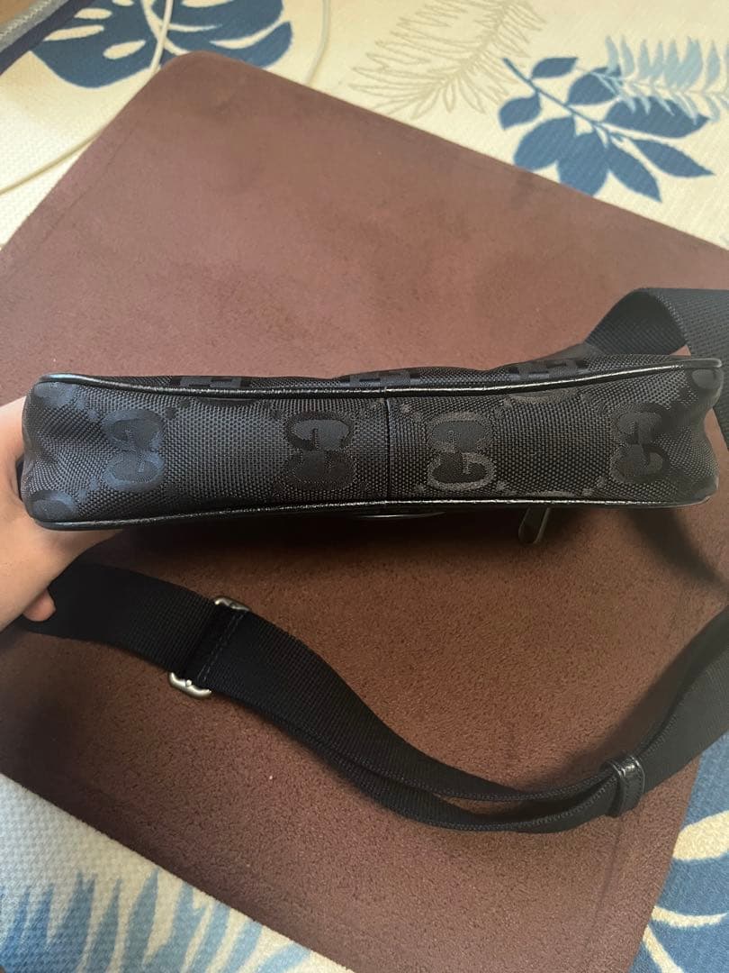 GUCCI グッチ ボディバッグ・ウエストポーチ ブラック オブザグリッド