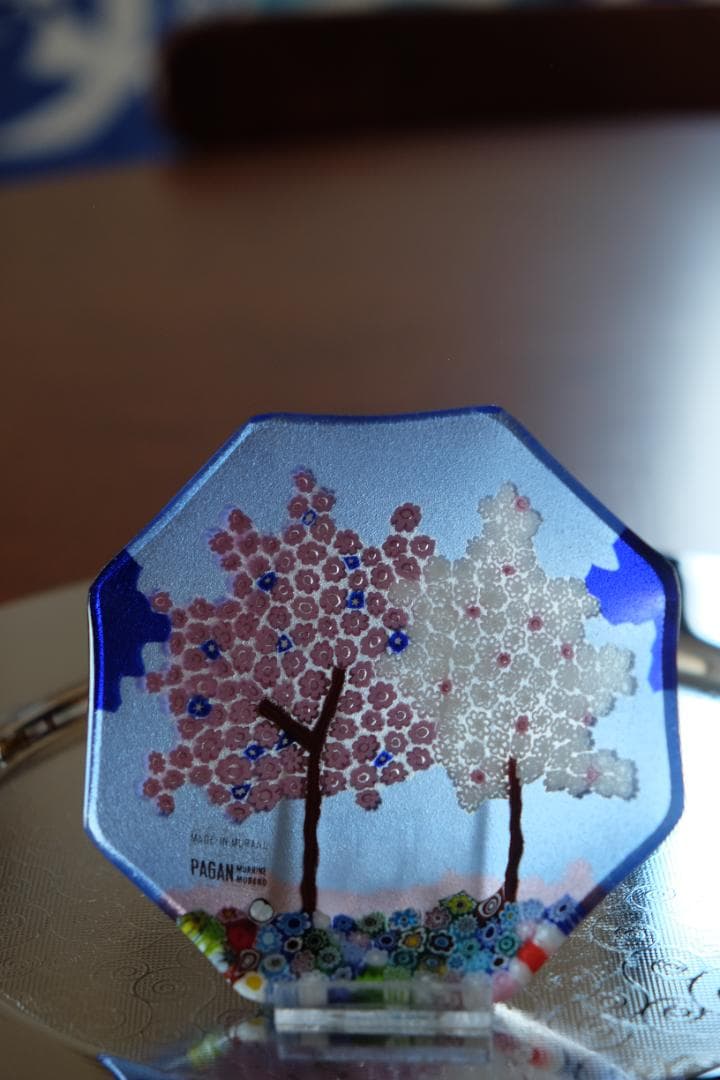 宮田 ミルフィオリ プレート ガラス 検索/藤田喬平/田子美紀/江波冨士子