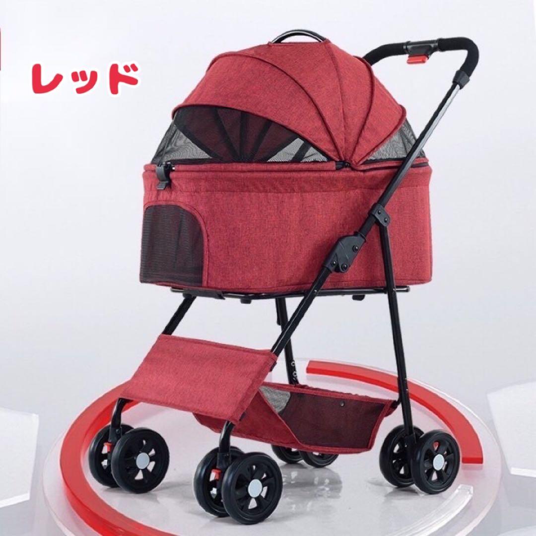 ペットカート　ブラック　犬用カート　折りたたみ　おでかけ　散歩　キャリー　犬　猫