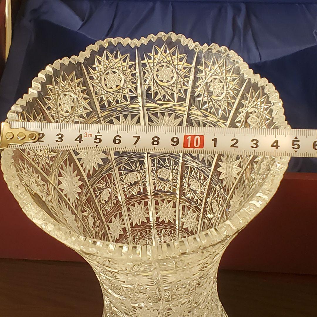 Bohemia glass ボヘミアグラス 花瓶 フラワーベース クリスタル