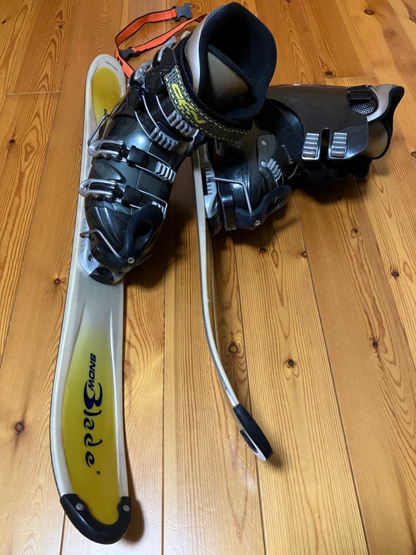 【良品】サロモン スノーブレード 88cm 豪華フルセット！ブーツ25.5cm付